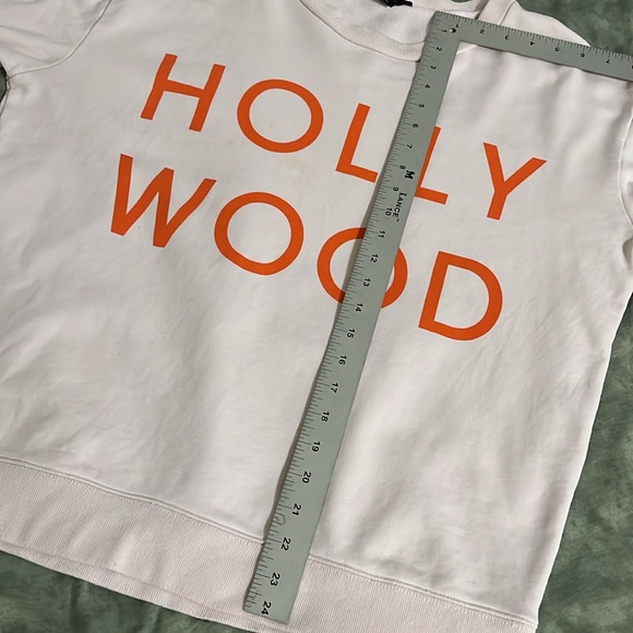 Hollywood by JCREW Sweatshirt L Pink with Orange letters - Picture 9 of 14